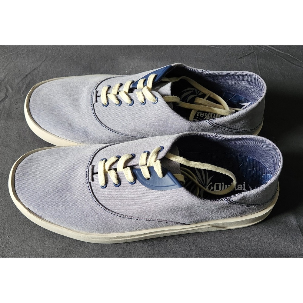 OluKai Tradewind Men's Sneaker Lightweight Canvas Shoes Blue Navy US M 10 NEW